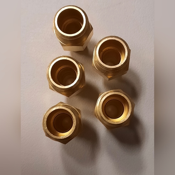 1/2" MNPT × 1/2" HB Swivel Fitting For 1/2" Hose FT-TW12B Lot Of 5 - Picture 3 of 4